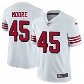 Nike Men & Women & Youth 49ers 45 Tarvarius Moore White Color Rush Vapor Untouchable Limited Jersey,baseball caps,new era cap wholesale,wholesale hats